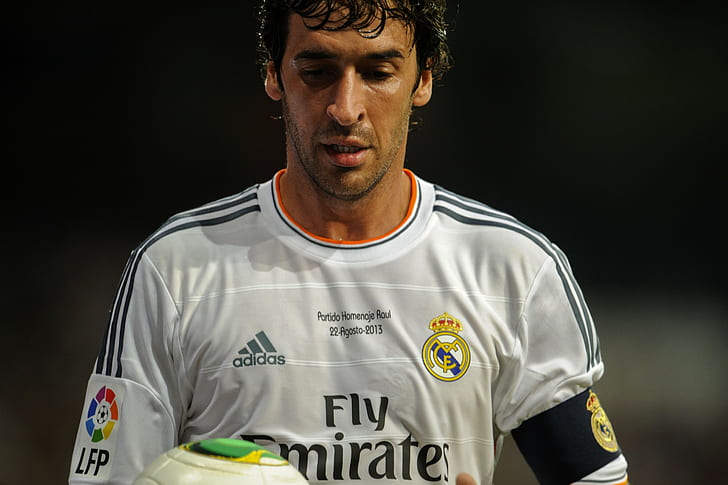 Fútbol, ​​Raúl González Blanco, Real Madrid C.F., Fondo de pantalla HD