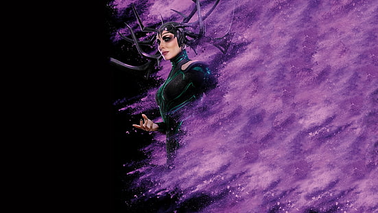 Marvel Thor Hela illustration, Movie, Thor: Ragnarok, Cate Blanchett, Hela (Marvel Comics), HD wallpaper HD wallpaper