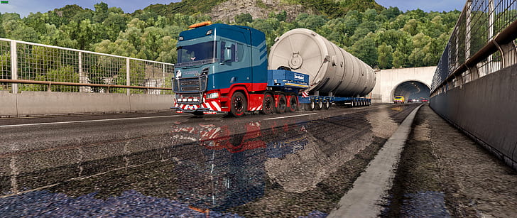 ETS2, Scania, Грузовик, Euro Truck Simulator 2, видеоигры, HD обои