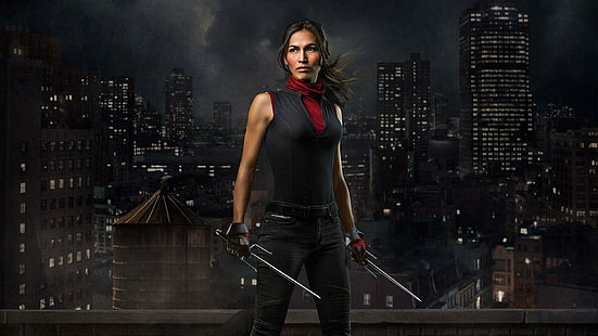 TV-show, Daredevil, Elektra (Marvel Comics), Elektra Natchios, Elodie Yung, HD tapet HD wallpaper