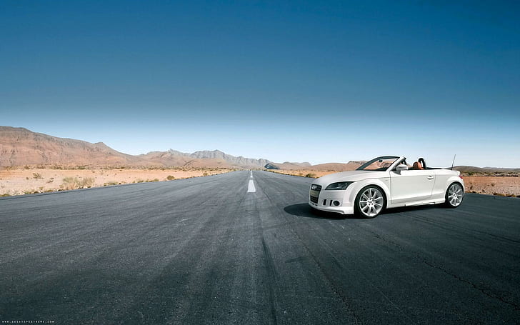 Audi TT Nothelle, białe kabriolet coupe, audi tt, samochody, Tapety HD