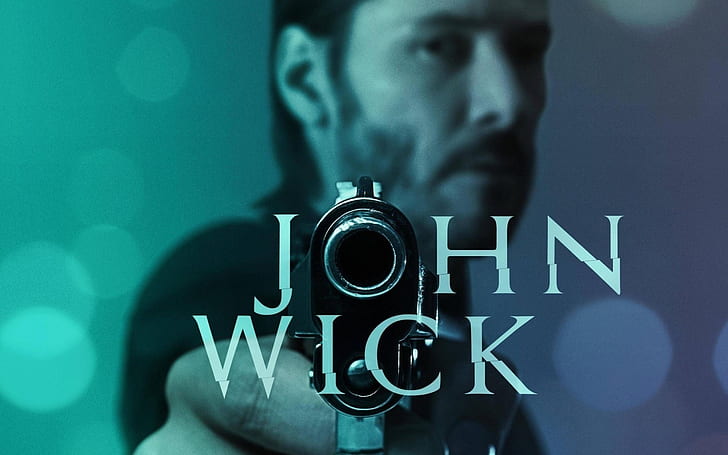 John Wick Movie Poster, Джон Уик, фильм 2014 года, постер фильма, Киану Ривз, HD обои