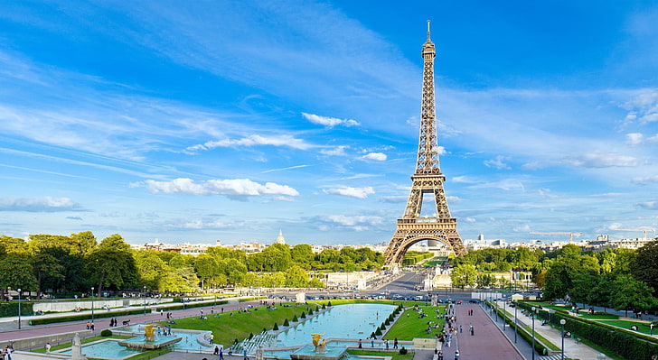 Торе Айфел, Айфелова кула, Париж Франция, Европа, Франция, Париж, Айфелова кула, HD тапет