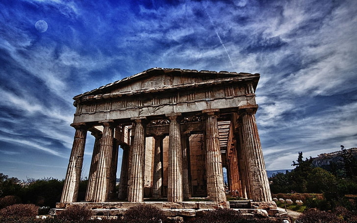 Parthenon, kota, Athena, parthenon, tengara, yunani, Wallpaper HD