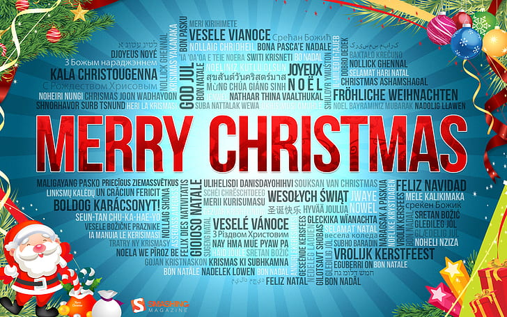 Selamat Natal 3, selamat natal teks, natal, riang, Wallpaper HD