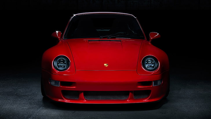 Porsche 993, Auto, rot, Supersportwagen, Oldtimer, HD-Hintergrundbild