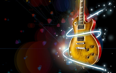 guitar, music, rock n roll, ukulele, HD wallpaper HD wallpaper
