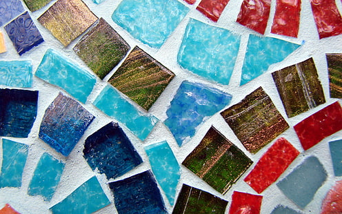 Mozaik, taşlar, renkler, renkli, Mozaik, Taşlar, Renkler, Renkli, HD masaüstü duvar kağıdı HD wallpaper