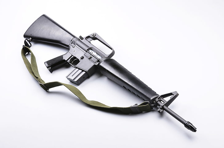 weapons, rifle, M16, automatic, HD wallpaper
