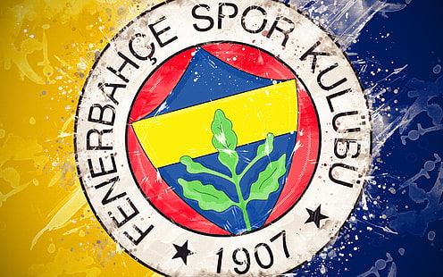 Fotboll, Fenerbahçe S.K., emblem, logotyp, HD tapet HD wallpaper
