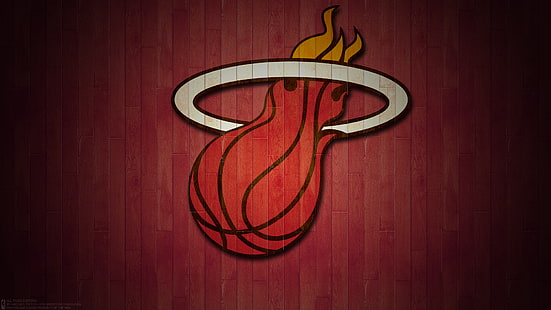 Basquete, Miami Heat, Logotipo, NBA, HD papel de parede HD wallpaper