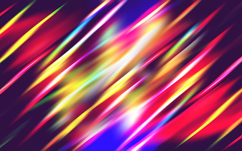 Абстрактни светлинни линии, подчертаване, ивици, цветни, Абстракция, Светлина, линии, подчертаване, ивици, цветни, HD тапет HD wallpaper