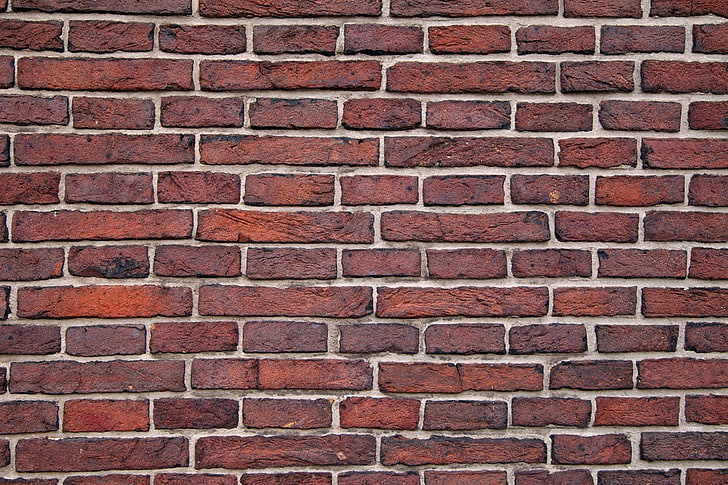 bricks, building, pattern, rectangle, red, structure, Texture, walls, HD wallpaper