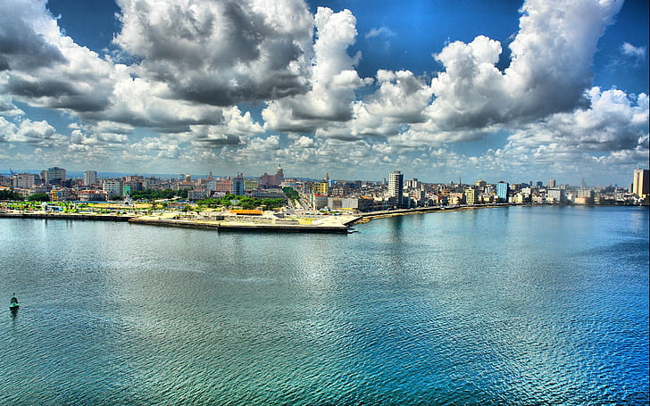 Havana, Hdr, Cuba, Embankment, HD wallpaper