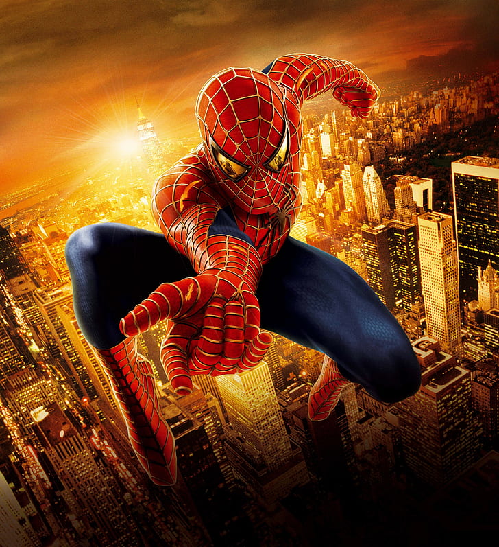 aksi, manusia, keajaiban, laba-laba, spiderman, pahlawan super, Wallpaper HD, wallpaper seluler