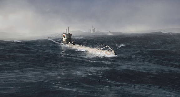 kapal selam, Jerman, Wallpaper HD HD wallpaper