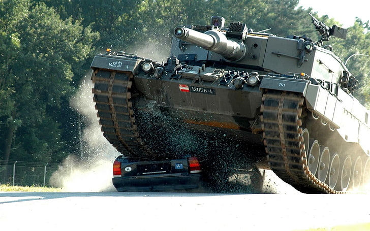 армия, танк, кола, Leopard 2, HD тапет