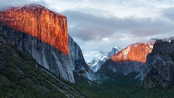 dağlar, Yosemite Ulusal Parkı, El Capitan, HD masaüstü duvar kağıdı