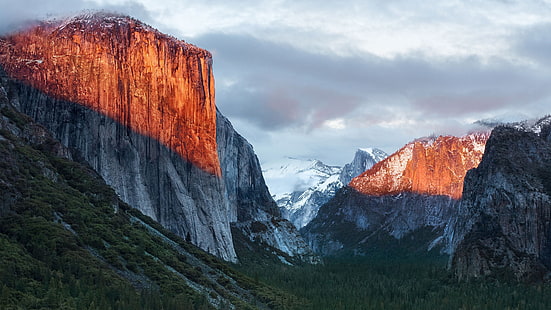montagnes, parc national de Yosemite, El Capitan, Fond d'écran HD HD wallpaper