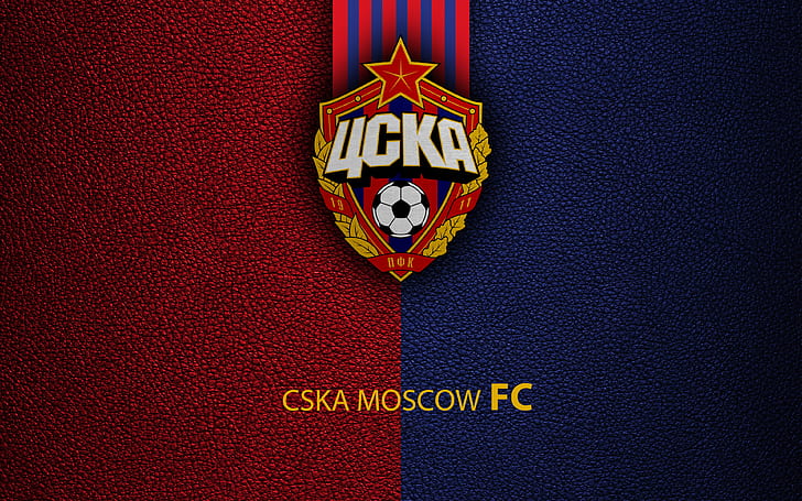 Logo, fotboll, fotboll, emblem, ryska klubben, PFC CSKA Moskva, HD tapet
