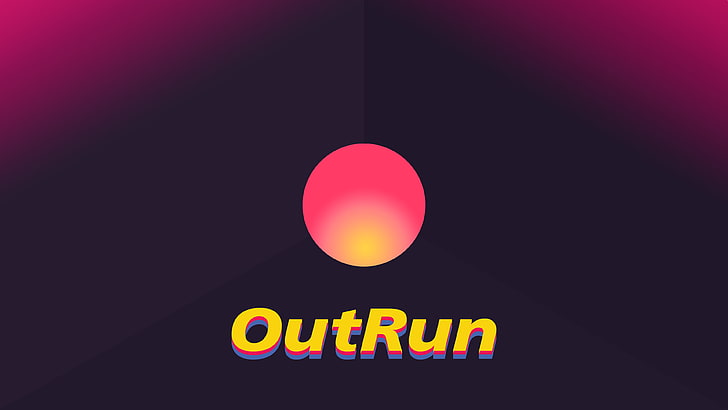 OutRun, minimalismo, Fondo de pantalla HD