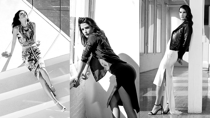 kolase, wanita, aktris, Cobie Smulders, Wallpaper HD