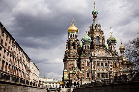 Rusia, iglesia, paisaje urbano, San Petersburgo, Fondo de pantalla HD HD wallpaper
