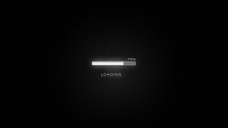 white loading symbol, computer, loading, digital art, monochrome, minimalism, HD wallpaper