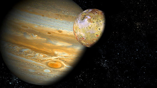 Planet Jupiter högupplöst bakgrundsbild nedladdning i helskärm, HD tapet HD wallpaper