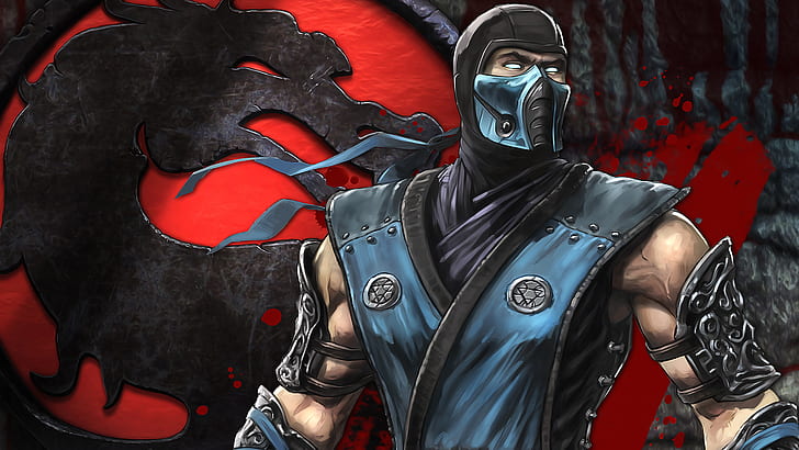Mortal Kombat Sub-Zero Drawing HD, смертельная битва к югу от нуля живопись, видеоигры, рисование, смертная, комбат, ноль, суб, HD обои
