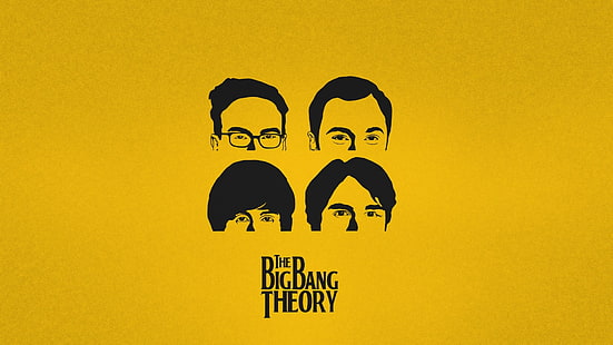 TV Şovu, The Big Bang Theory, Howard Wolowitz, Leonard Hofstadter, Raj Koothrappali, Sheldon Cooper, Beatles, Sarı, HD masaüstü duvar kağıdı HD wallpaper
