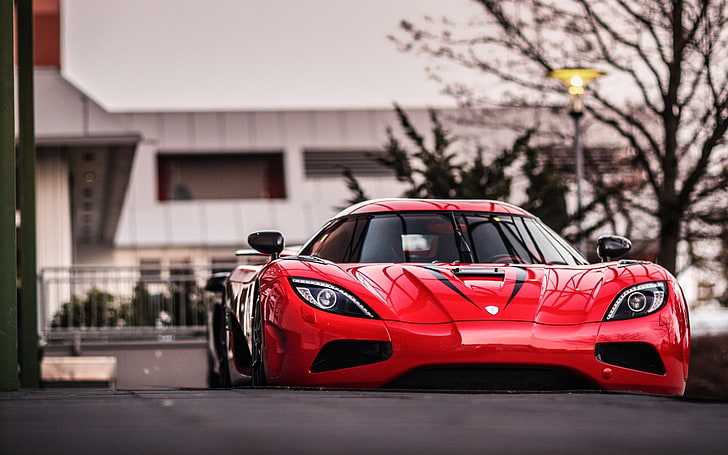 rotes Auto, Auto, Koenigsegg Agera, Supersportwagen, HD-Hintergrundbild