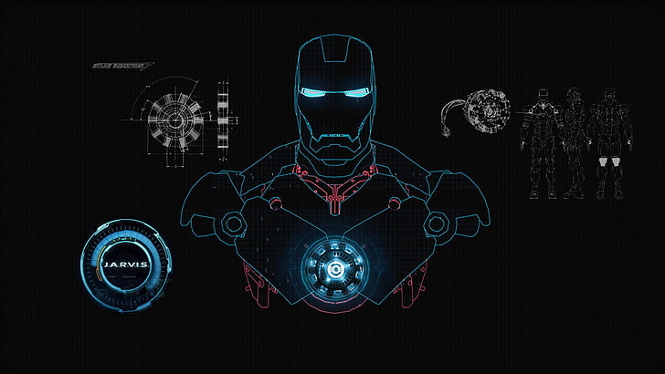 Iron-Man poster, Iron Man, digital art, HD wallpaper