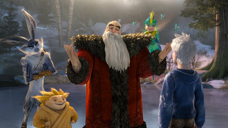 Movie, Rise Of The Guardians, E. Aster Bunnymund, Jack Frost, North (Rise Of The Guardians), Sandman (Rise of the Guardians), Tooth (Rise Of The Guardians), HD wallpaper