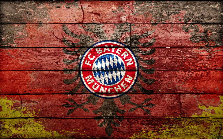 décoration murale ronde en bois marron et noir, Bayern Munchen, Munich, Fond d'écran HD