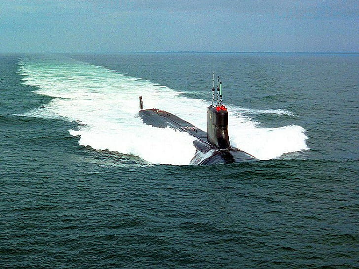 подводница, флот, военноморски сили на САЩ, военни, море, превозно средство, HD тапет