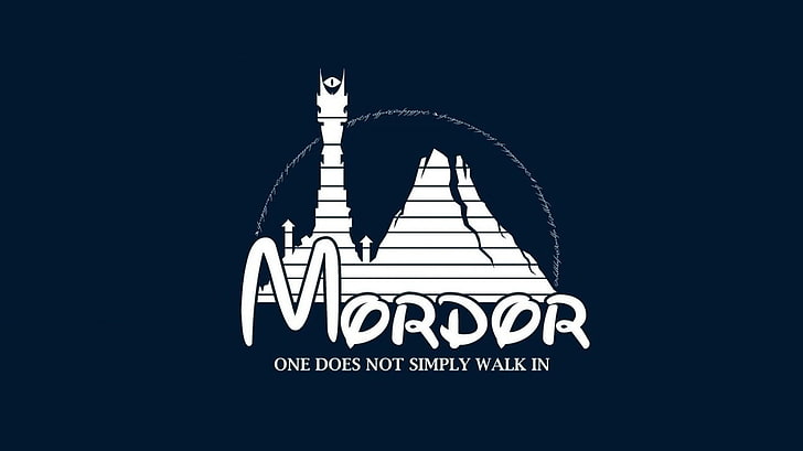 Logotipo de Mordor, El señor de los anillos, Disney, Mordor, Fondo de pantalla HD
