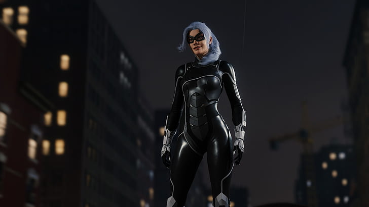 Sony, Marvel, suit, Spider-Man, Exclusive, PS4, Black Cat, Felicia Hardy, Insomniac Games, HD wallpaper