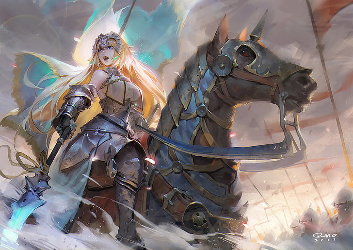 Fate Series, Fate / Grand Order, Jeanne d'Arc (Fate Series), Linjal (Fate / Grand Order), HD tapet