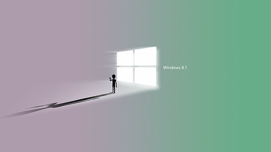 Parapet, Obcy, Minimalizm, Windows 8, logo Windows 8.1, parapet, kosmici, minimalizm, Windows 8, Tapety HD HD wallpaper