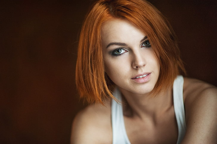 Tank Top Maxim Maximov Green Eyes Portrait Redhead Face Images, Photos, Reviews