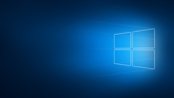 شعار Windows ، Windows 10 ، شعار ، بساطتها ، ضبابية ، هندسة ، نظام تشغيل ، Microsoft Windows، خلفية HD