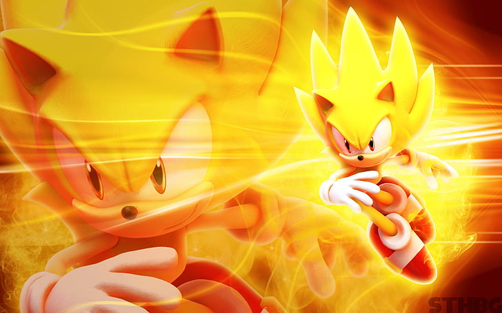 Super Sonic wallpaper, Sonic, Sonic the Hedgehog, Super Sonic, HD wallpaper
