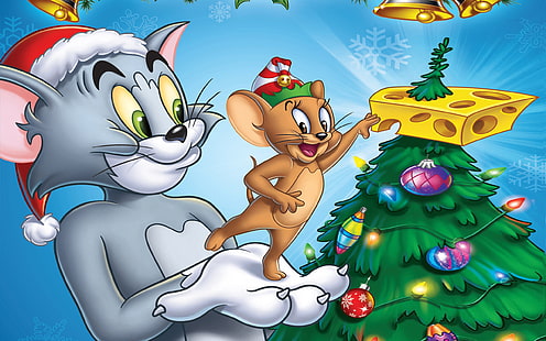 Tom e Jerry Winter caçam DVD de varejo nórdico, HD papel de parede HD wallpaper