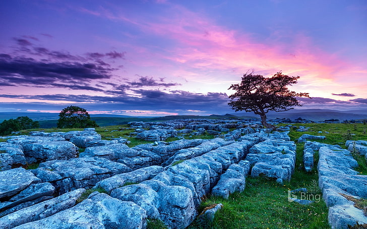 Inghilterra Yorkshire Dales National Park Stones 2018 .., Sfondo HD