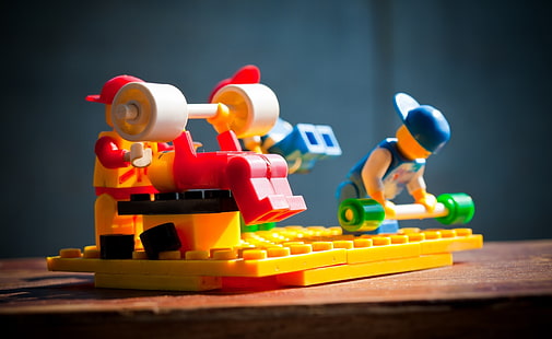 Lego Men work Out ، ألعاب LEGO Gym ، ألعاب مدرب ، رياضة ، رياضات أخرى ، عمل ، Lego، خلفية HD HD wallpaper