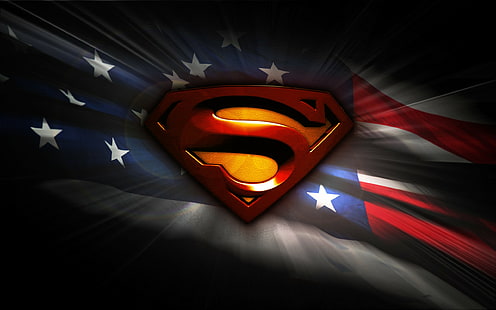 Супермен, фильмы, Супермен Человек из стали, логотип, HD обои HD wallpaper