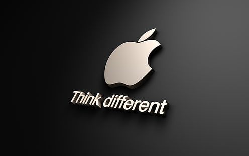 異なると思うアップル、アップルのロゴ、アップル、異なると思う、 HDデスクトップの壁紙 HD wallpaper