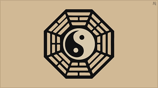 Ying Yang clip-art, símbolo, Yin, harmonia, Yang, Tao, Dao, trigramas, HD papel de parede HD wallpaper
