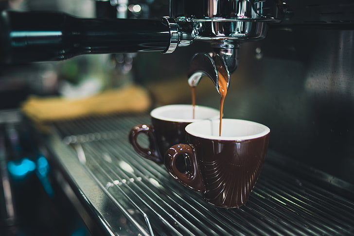 beverage, caffeine, cappuccino, coffee, cups, drink, espresso, hot, machine, maker, mugs, HD wallpaper